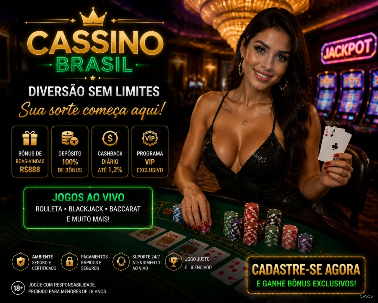 Métodos de pagamento aceitos na 5v555